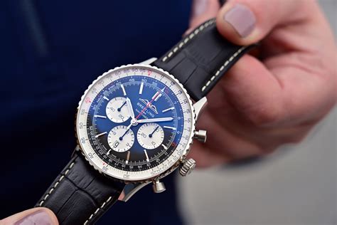 breitling navitimer lederband|New Breitling Navitimer B01 Hands.